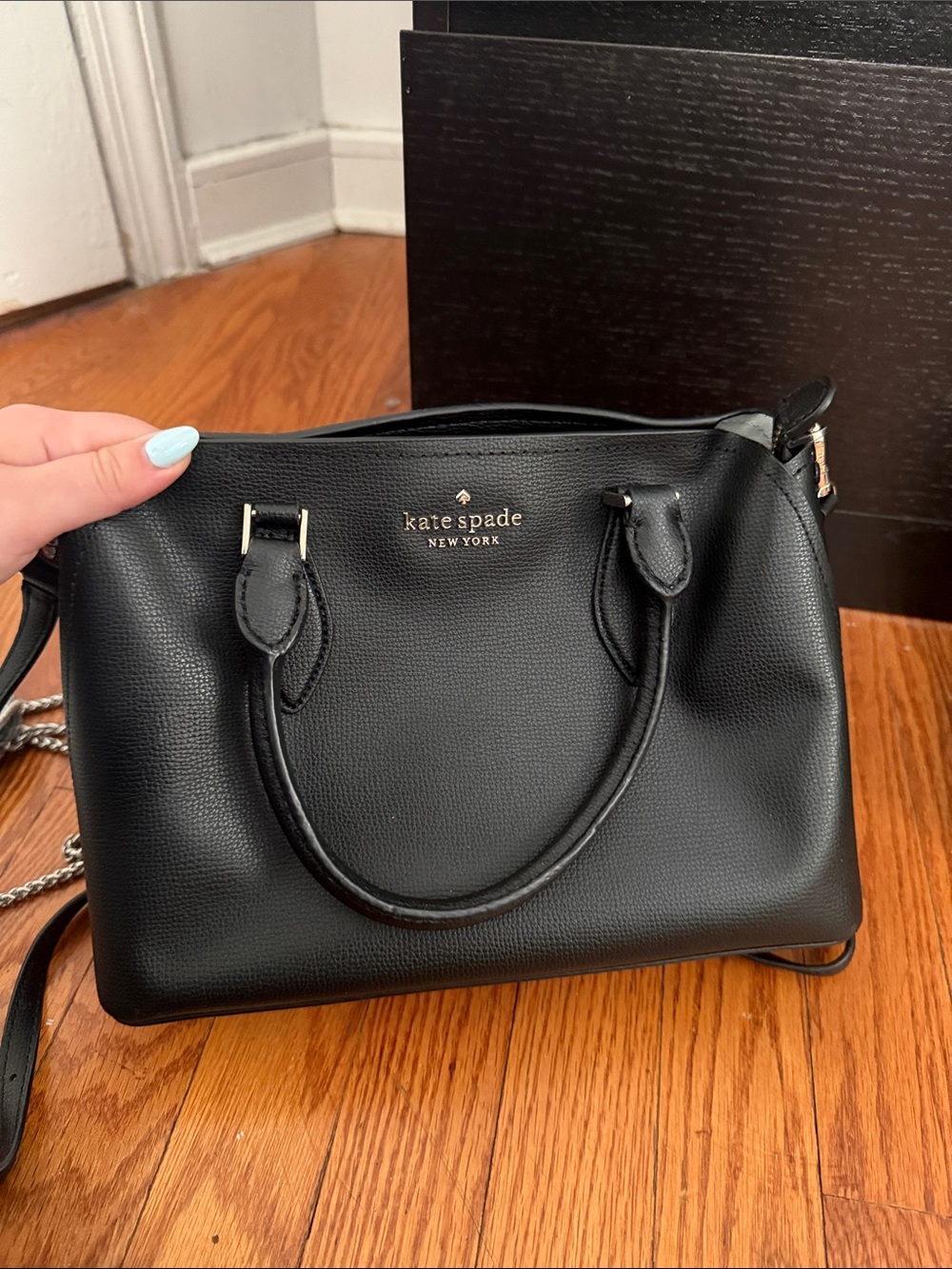 Kate Spade New York Black Leather Satchel